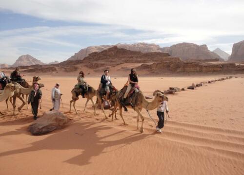 Feb 2012 Camel ride in Wadi Rum